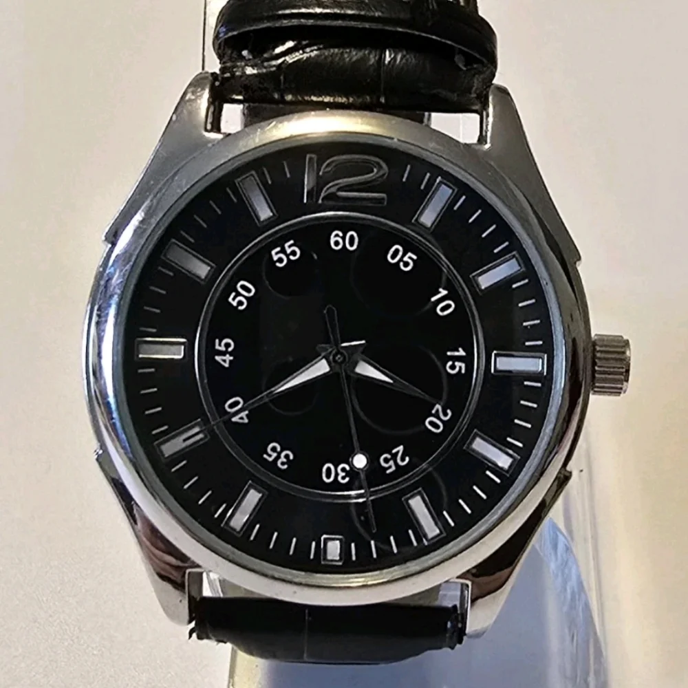 Sergio Valente + Silver Tone Quartz Watch LOT (2 Watches) For Parts Or Repair